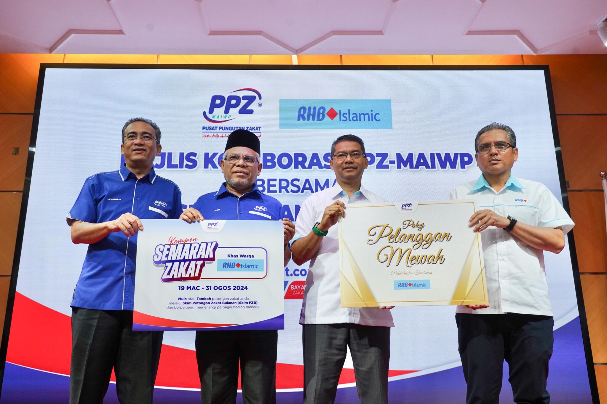 PPZ-MAIWP terima zakat korporat RM3 juta RHB Islamic
