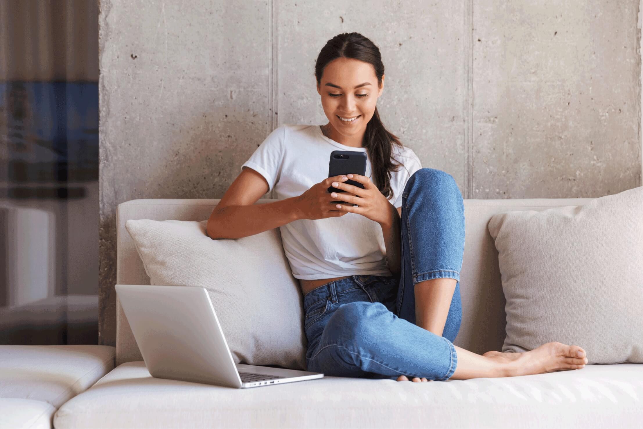 girl is opening rhb basic saving account for herself from mobile