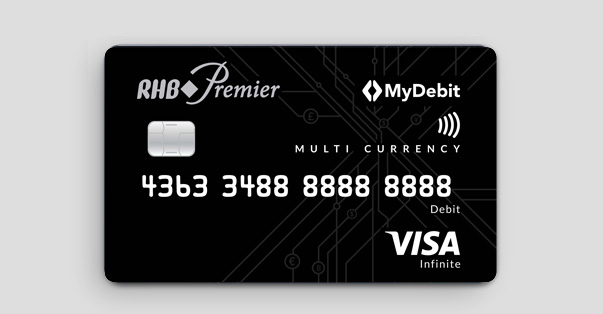 RHB Premier Visa Multi Currency Debit Card